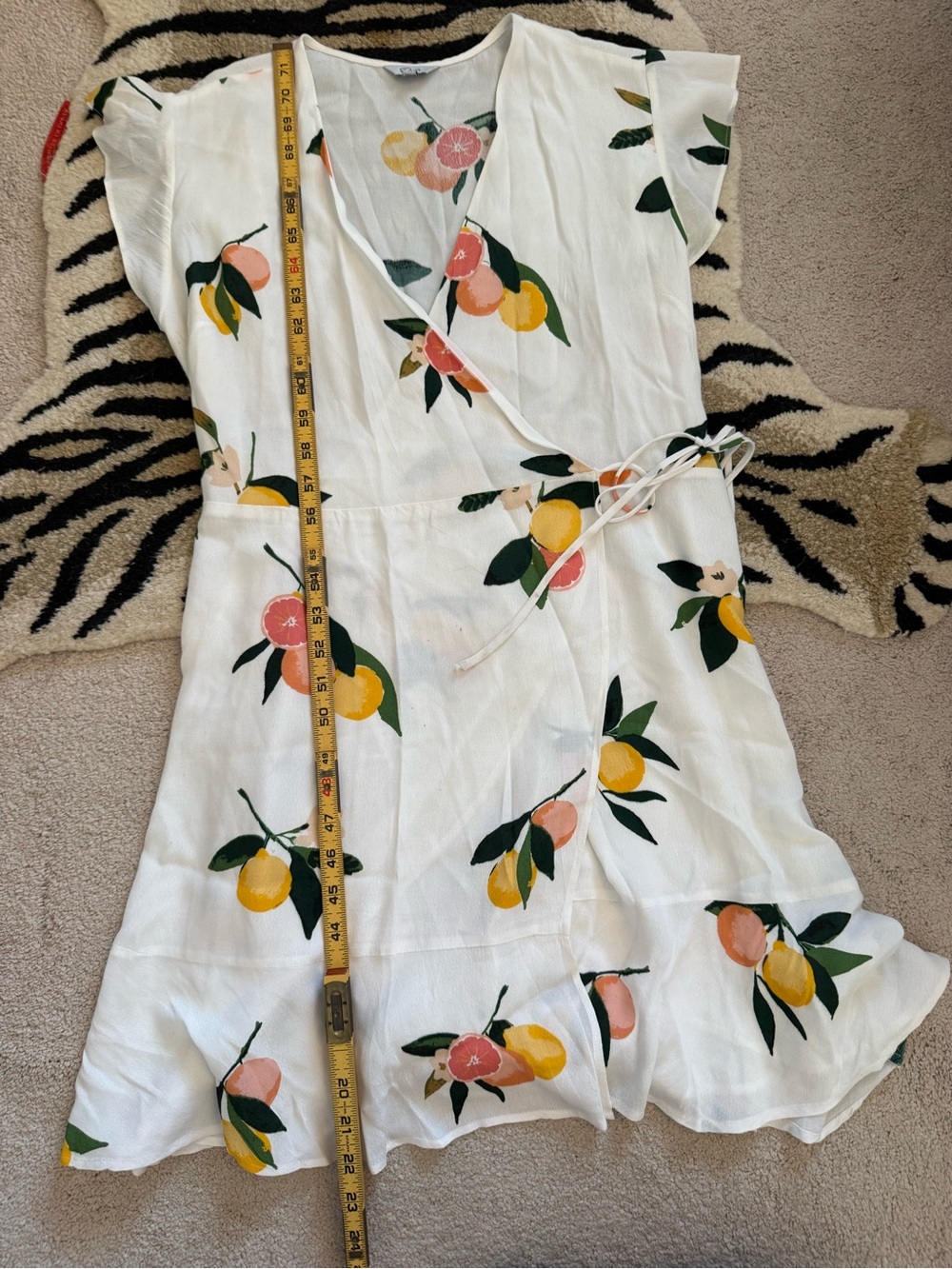 Rails Leanne Wrap Dress – Grapefruit Grove Floral – Size Medium - Picture 11 of 13